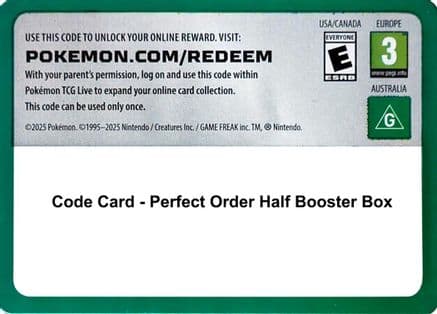 Code Card - Perfect Order Booster Box